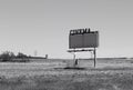 Long closed sign of a bygone era Drive In Movie Marquee Royalty Free Stock Photo