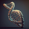 Realistic DNA illustration, 3d DNA illustration, High resolution DNA illustration, DNA, illustration, 3d illustration