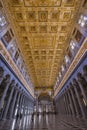 Long Columns Nave Papal Basilica Paul Beyond Walls Rome Italy Royalty Free Stock Photo