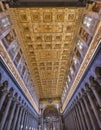 Long Columns Nave Papal Basilica Paul Beyond Walls Rome Italy Royalty Free Stock Photo