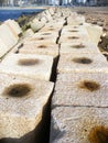 Long concrete Breakwater