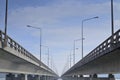 Long concrete bridge linking Koh Yor island and ma