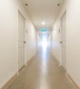 Long corridor building hallway