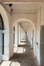 Long Corridor in Cellular Jail, Port Blair, Andaman Islands, India Royalty Free Stock Photo