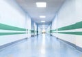 Long Corridor in Hospital Royalty Free Stock Photo
