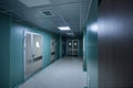 Long corridor in hospital Royalty Free Stock Photo