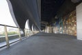 The Long Corridor at Kai Tak Cruise Terminal, Hong Kong Royalty Free Stock Photo