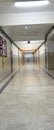 Long corridor with marble surface Royalty Free Stock Photo