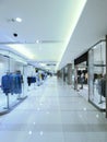 Long corridor and showcase Royalty Free Stock Photo