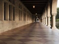 Long corridor at Stanford Royalty Free Stock Photo