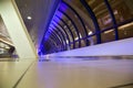 Long corridor with windows in modern building Royalty Free Stock Photo