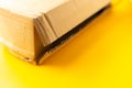 long corrugated fiberboard box Royalty Free Stock Photo