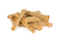 Long crunchy croutons