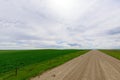 Long dirt road to the horizon