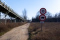 Long dirt road up ahead Royalty Free Stock Photo