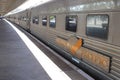 Long distance train the Indian Pacific is waiting for passengers, railway station Perth, Australia