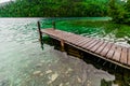 Long Dock and Amazing View of a Lake Royalty Free Stock Photo