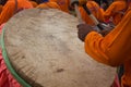 Long Drum or tom-tom Parade in Thailand Royalty Free Stock Photo