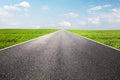 Long empty straight road, highway. Travel Royalty Free Stock Photo