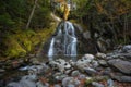 Long exposur eof Moss Glen Falls in Vermont Royalty Free Stock Photo