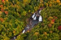 Blackwater Falls in Autumn - Blackwater Falls State Park - Long Exposure of Waterfall - West Virginia Royalty Free Stock Photo