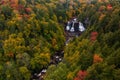 Blackwater Falls in Autumn - Blackwater Falls State Park - Long Exposure of Waterfall - West Virginia Royalty Free Stock Photo