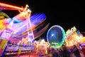 Long exposure of amusement park Royalty Free Stock Photo