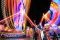 Long exposure of amusement park Royalty Free Stock Photo