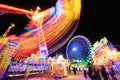 Long exposure of amusement park Royalty Free Stock Photo