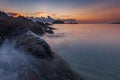 Long exposure background of the sunset on Redang Island, Malaysia