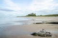 Long exposure of the Bamburgh Beach & Castle in Northumberland