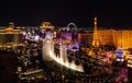 Bellagio Fountains in Las Vegas Royalty Free Stock Photo