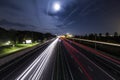 Long exposure on a bicycle bridge