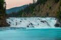 Long Exposure Of Bow Falls In Banff Royalty Free Stock Photo