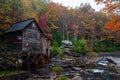 Rustic Glade Grist Mill - Glade Creek - Babcock State Park - West Virginia Royalty Free Stock Photo