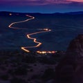 Streaks in the Desert Royalty Free Stock Photo