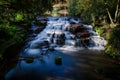 Long exposure of Carshalton Ponds Waterfall Royalty Free Stock Photo