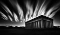Monumental Architecture Under Dramatic Sky Royalty Free Stock Photo