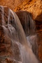 Long Exposure Close Up Of Waterfall Along Sulphur Creek