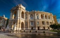 Colourful shot of Odessa Opera House in Ukraine