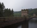 A long exposure of the Derwent Dam and resevoir