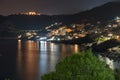 Long exposure of Dobre Vode tourist resort at night Royalty Free Stock Photo