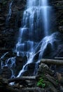 Dreamy blue waterfall Royalty Free Stock Photo