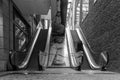 Long exposure at the escalators of a shopping centre