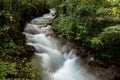 Long exposure of fast running stream