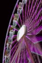 Long Exposure of a Ferris Wheel at a Carnival Fair at night Royalty Free Stock Photo