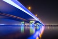 Long exposure of Garhoud bridge from underneath.