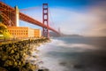 Long exposure of the Golden Gate Bridge Royalty Free Stock Photo