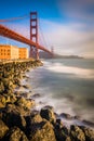 Long exposure of the Golden Gate Bridge Royalty Free Stock Photo