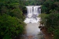 Long exposure image of Bousra Waterfall in Mondulkiri, Cambodia Royalty Free Stock Photo